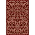 Concord Global 7 ft. 10 in. x 9 ft. 10 in. Jewel Damask - Red 49407